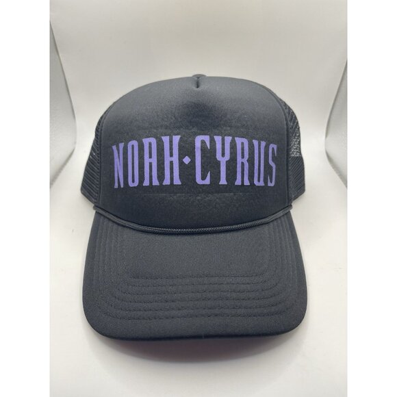 Noah Cyrus NWOT Cap Hat Concert Breathable Black Royal Purple Baseball Rare - Picture 2 of 5